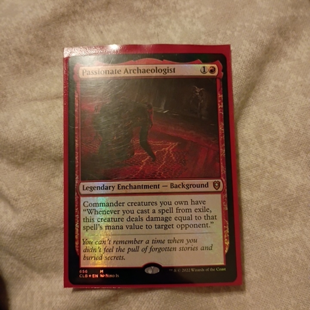 Passionate Archaeologist Card - Red